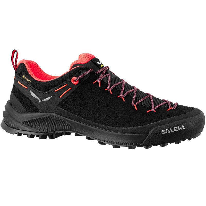 shoes SALEWA WS Wildfire Leather black/fluo coral